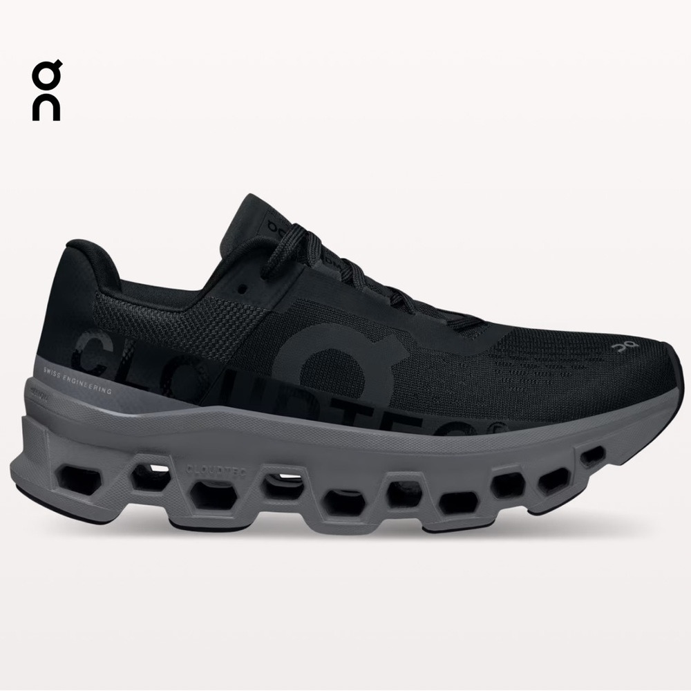 On Running Black and Gray Sneakers